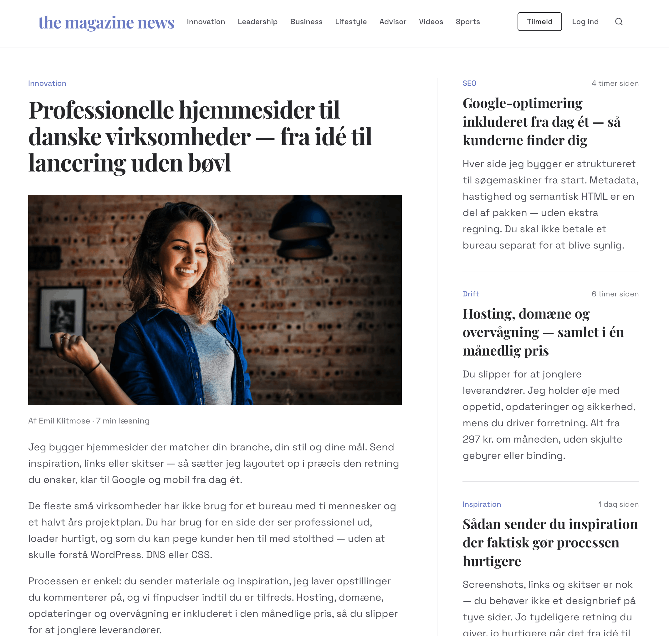 Artikel eksempel, eksempel.dk